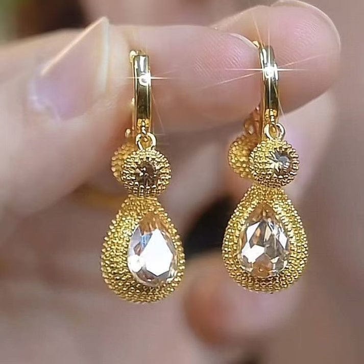 Korean Vintage Metal Flower Long Dangle Earrings For Women Girls Brincos Temperament Pendientes Mujer Jewelry